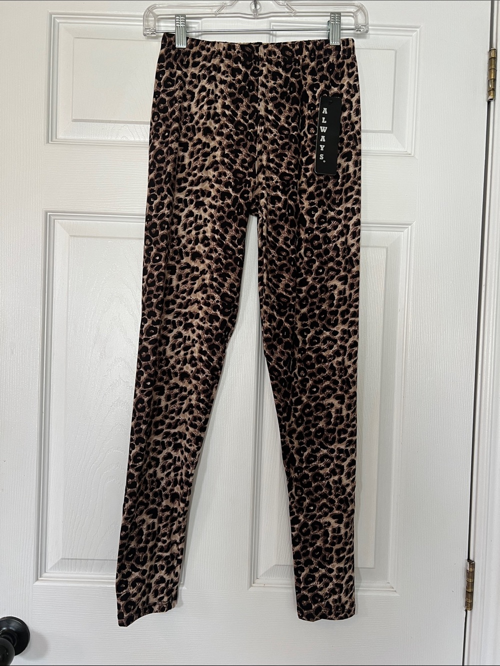 Always Leopard Print Leggings in Brown and Black